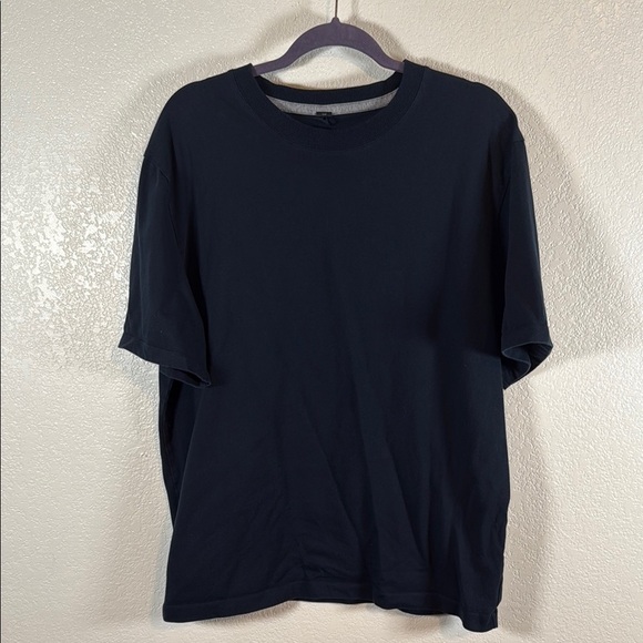 Lululemon Navy Activewear Cotton Crew Tee Size Large - Picture 1 of 6